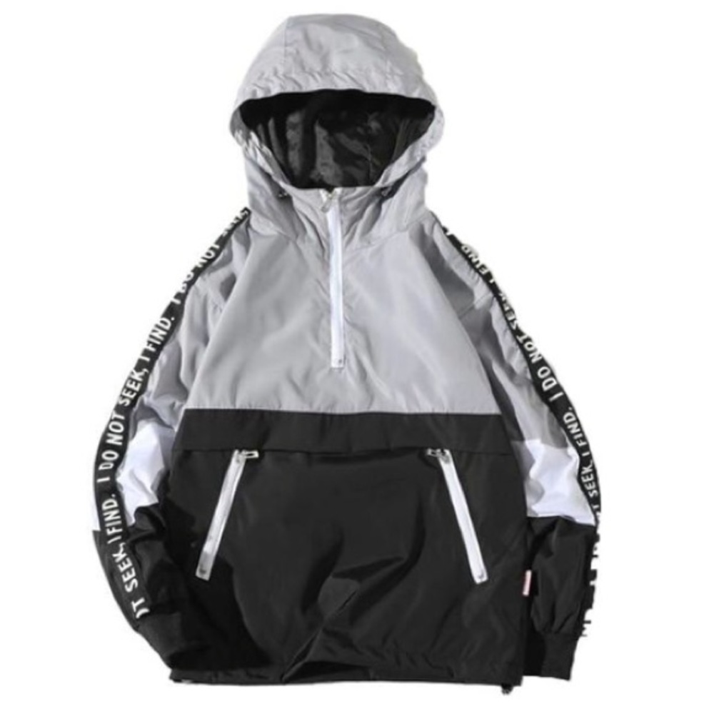 “I do not seek, I find” wind breaker